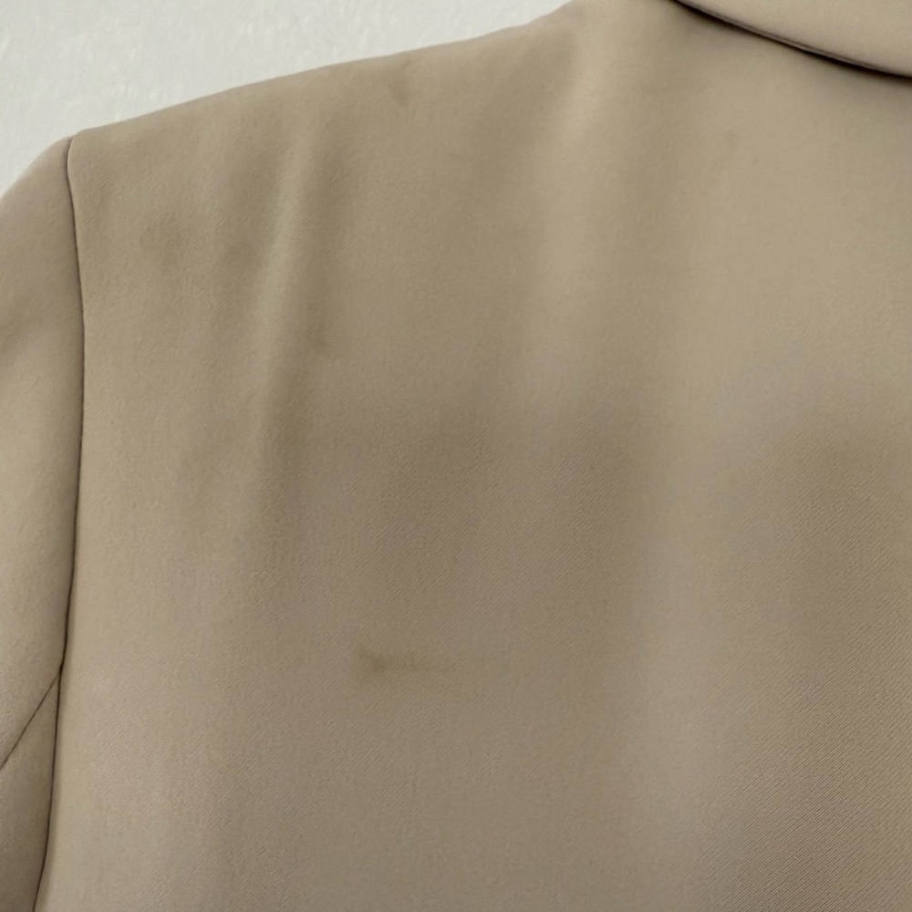H&M Women's Tan Double-Breasted Oomen Oversized Blazer size S - Picture 8 of 13